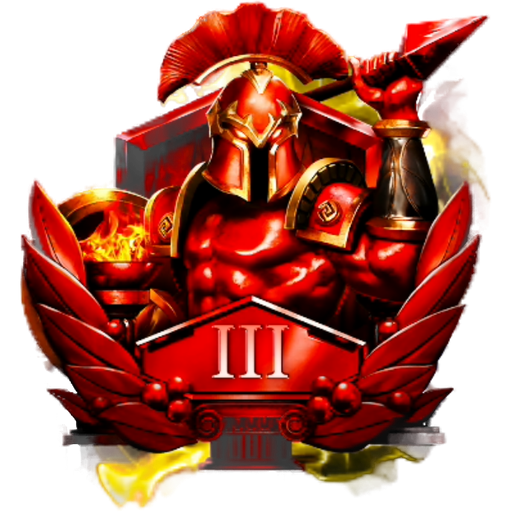 Crimson rank badge