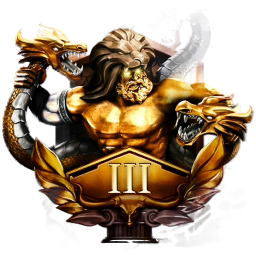 Gold rank badge