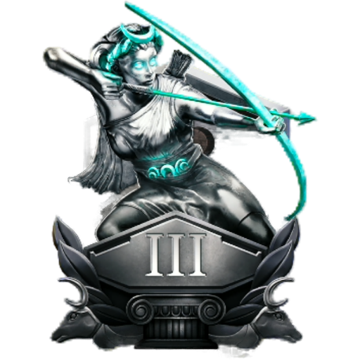 Silver rank badge